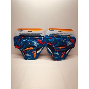 Swimways Reusable Shark Swim Diaper 24 months 22-30 lbs Large Set of 2 NWT